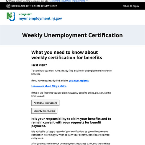 screenshot of a new application page